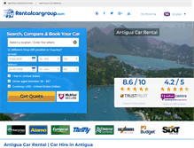 Tablet Screenshot of antigua.rentalcargroup.com